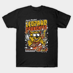 Retro Cereal Box Leopard Crunchies // Junk Food Nostalgia // Cereal Lover T-Shirt